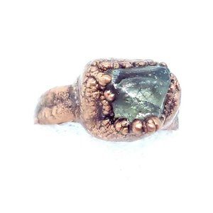 Flourite crystal Ring Size 5